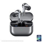 SAMSUNG Galaxy Buds 3 Pro AI True Wireless Bluetooth Earbuds, Noise Cancelling, Sound Optimization, Redesigned Comfort Fit, Silver [US Version, Amazon Exclusive, 2Yr Warranty]