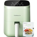 Air Fryer, Beelicious 8-in-1 Smart Compact 4QT Air Fryers, Shake Reminder,450°F Digital Airfryer with Flavor-Lock Tech,Tempered Glass Display, Dishwasher-Safe & Nonstick, Fit for 1-3 People, Avo Green