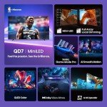 Hisense 100" Class QD7 Series Mini-LED 4K UHD Smart Fire TV (100QD7QF, 2025 Model) - QLED, 144hz, HDR10+, Dolby Vision, Dolby Atmos, Game Mode Pro, ALLM, Alexa Built in with Voice Remote, Black