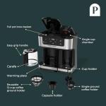 Pantrymade Deluxe 12-Cup Coffee Maker & Single Serve Brewer – Programmable, K-Cup Compatible, Adjustable Brew Size, Glass Carafe, Auto Shut-Off - Ideal for Home or Office