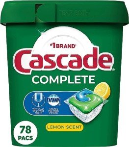 Cascade Complete Lemon Scent Dishwasher Pods, 78 Count