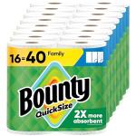 Bounty Quick Size Paper Towels, 16 Family Rolls