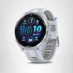 Garmin Forerunner® 965 Running Smartwatch, Colorful AMOLED Display, Training Metrics and Recovery Insights, Whitestone and Powder Gray