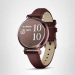 Garmin Lily 2, Small and Stylish Smartwatch, Hidden Display, Patterned Lens, Up to 5 Days Battery Life, Mulberry
