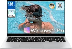 SAMSUNG Galaxy Book4 Copilot AI PC Business Laptop, Microsoft Office Lifetime License & Windows 11 Pro, Intel 10-Core 7-150U, 16 GB RAM, 1 TB SSD, 15.6 FHD Display, Backlit Keyboard,Fingerprint