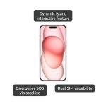 Apple iPhone 15, 128GB, Pink - Unlocked (Renewed)