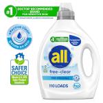 Liquid Laundry Detergent for Sensitive Skin, 110 Loads
