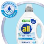 Liquid Laundry Detergent for Sensitive Skin, 110 Loads
