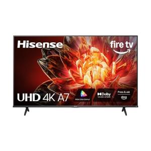 Hisense 75" Class A7 Series (2025 Model) 4K UHD Smart Fire TV, Voice Remote with Alexa, Wide Color Gamut, HDR10+, Dolby Vision, Dolby Atmos, Game Mode, ALLM, Stream Live TV Without Cable