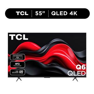 TCL 55-Inch Q65 QLED 4K UHD Smart TV with Google TV (55Q651G, 2024 Model) Dolby Vision, Dolby Atmos, HDR Pro+, Game Accelerator Enhanced Gaming, Voice Remote, Works with Alexa, Streaming Television