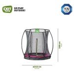 EXIT Toys 6ft Compact Inground Trampoline for Kids