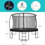 Zero Gravity Ultima 4 12ft Black Trampoline