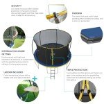 8ft Zero Gravity Ultima Trampoline with Enclosure