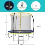 8ft Zero Gravity Ultima Trampoline with Enclosure