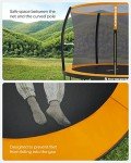 12ft Kids Trampoline with Safety Enclosure Net