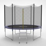 Galactica 8FT Round Trampoline with Safety Enclosure
