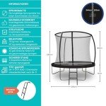 Black Edition Zero Gravity Ultima 4 Trampoline 8ft