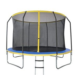 Panana Outdoor Trampoline with Safety Net and Ladder