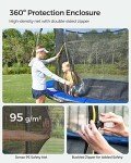SONGMICS 305cm Round Outdoor Trampoline with Safety Net