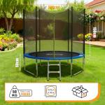 Galactica 8FT Round Trampoline with Safety Enclosure