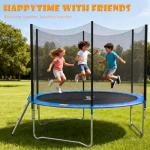 Galactica 8FT Round Trampoline with Safety Enclosure