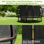 Devoko GS Certified Outdoor Trampoline with Safety Net