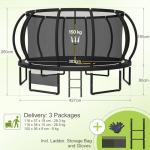 Devoko GS Certified Outdoor Trampoline with Safety Net