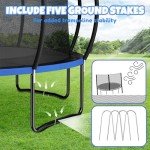 Kiivakii 14FT Outdoor Trampoline with Basketball Hoop