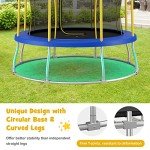 COSTWAY 10FT Round Trampoline with Safety Net