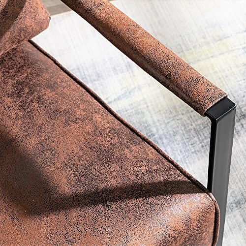 Mid Century Modern Accent Chair with Metal Frame