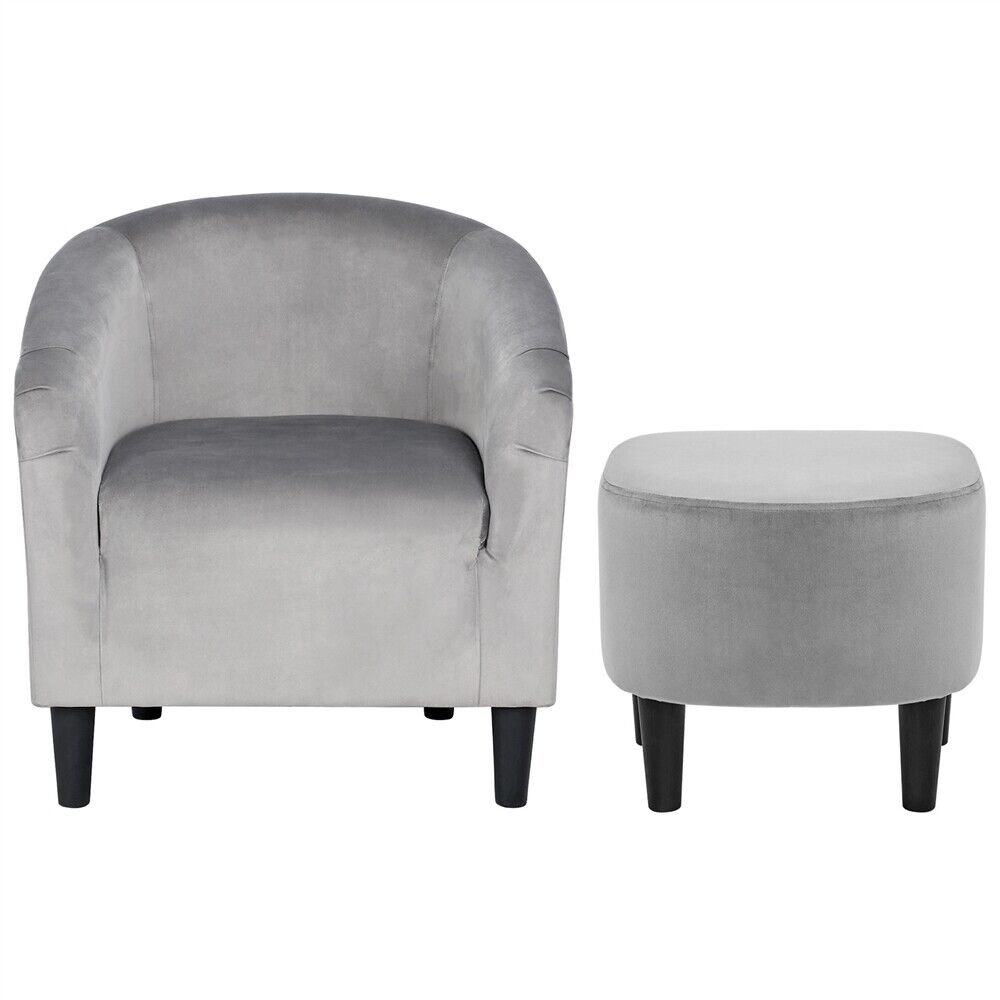 Contemporary Club Chair and Ottoman Set for Home