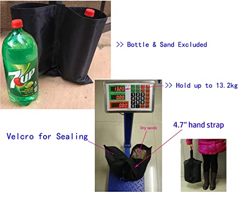 BEISUOSI Balance Weight Sandbags, for Patio Umbrella; Pop Up Tent; Canopy; and Other Outdoor Furniture (Bags only, Sand exclude) (6pcs, Black)