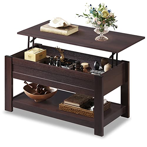 Modern Rustic Lift-Top Coffee Table - Brown Oak