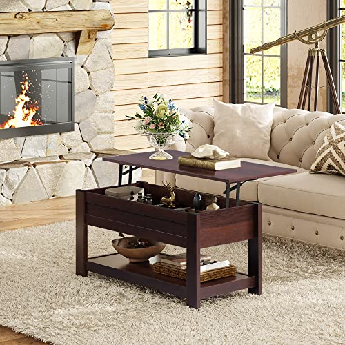 Modern Rustic Lift-Top Coffee Table - Brown Oak