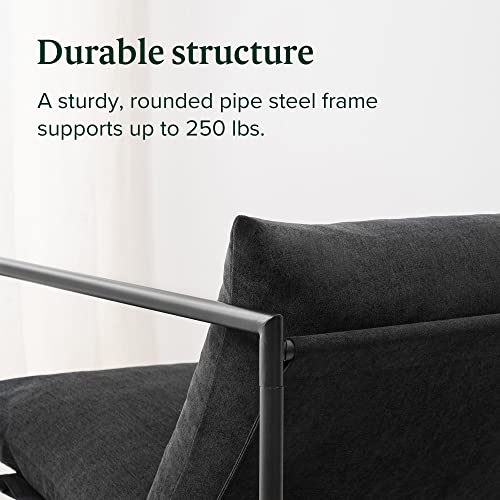 ZINUS Aidan Sling Accent Chair in Black