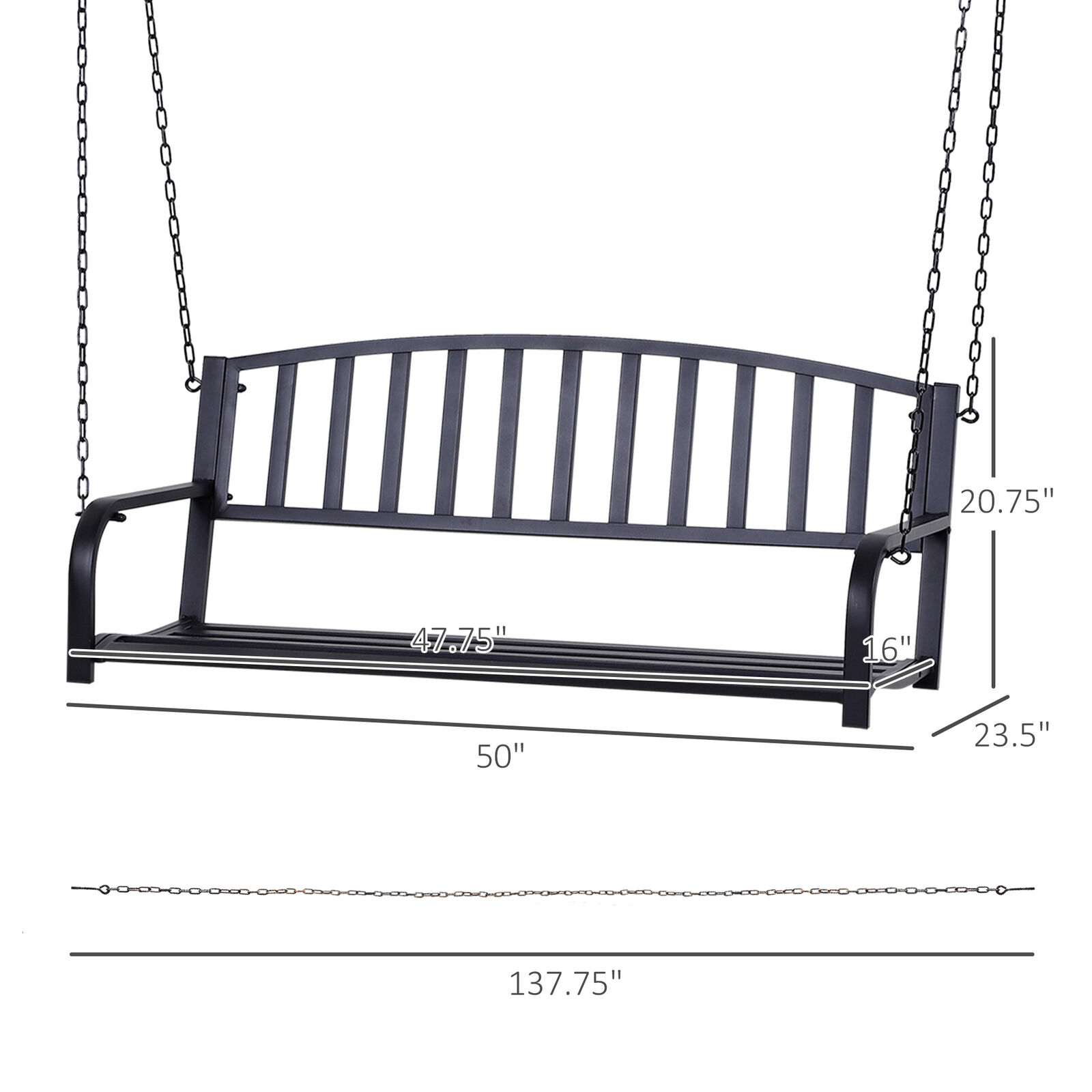 Hanging Swing Chair for Outdoor Patio Deck