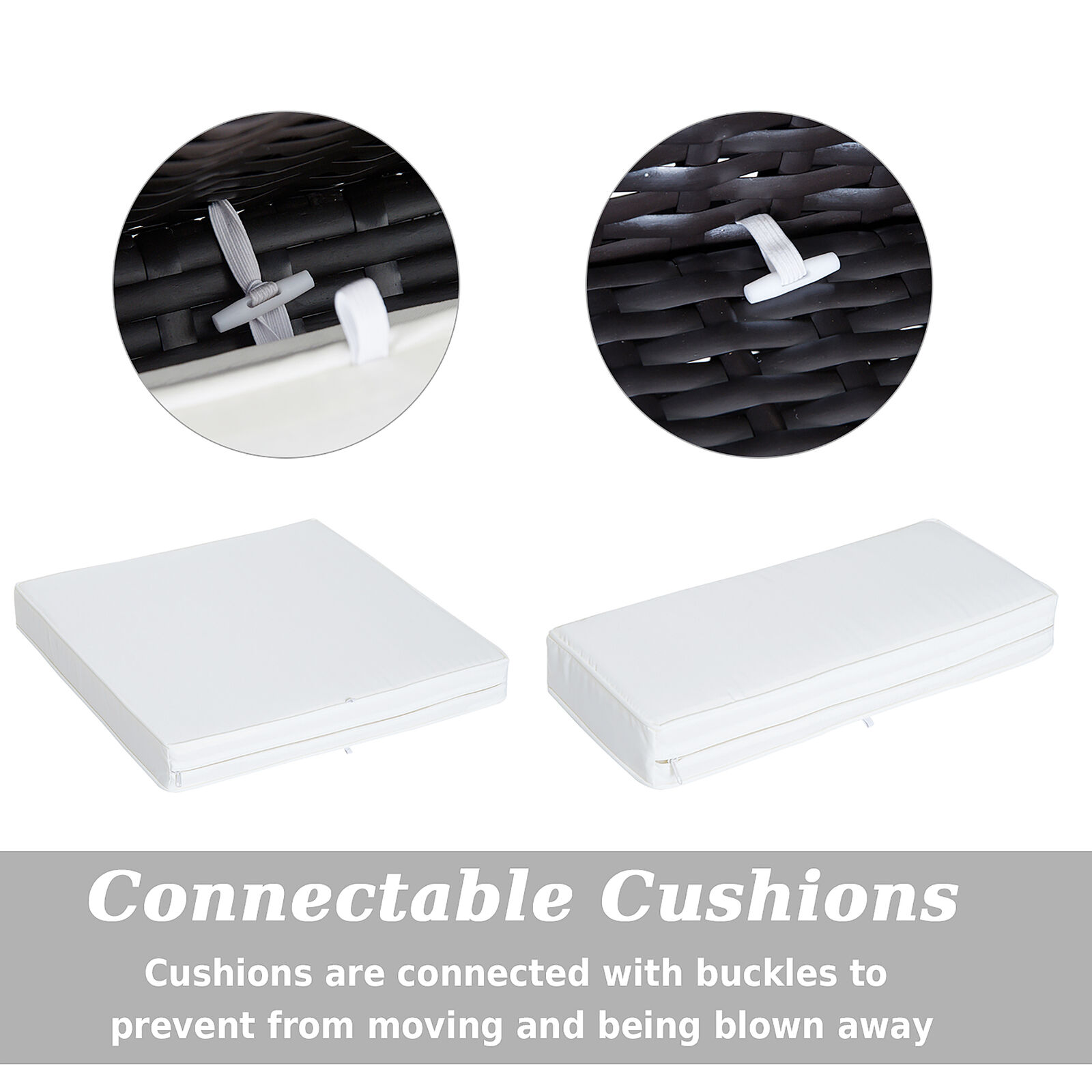 7 Piece Rattan Wicker Outdoor Patio Sofa Set