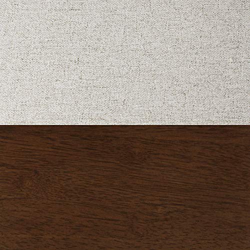 Amalia Backless Kitchen Counter Height Bar Stool, Solid Wood with 360 Swivel Seat Antique Coffee/Natural Wheat