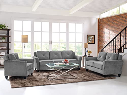 Grey Harrington Sofa by Lifestyle Solutions