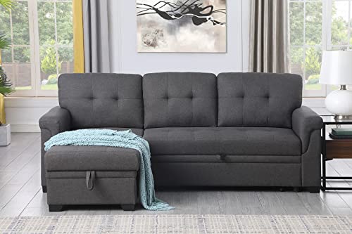 Lilola Home Reversible Sleeper Sectional Sofa with Chaise