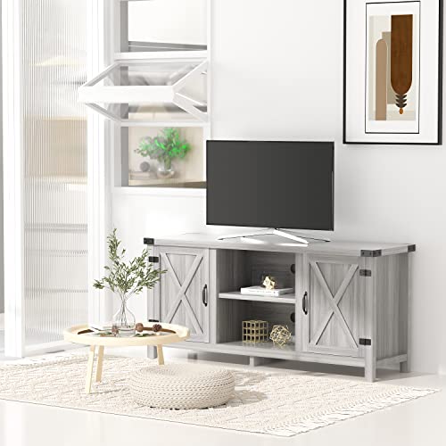 Farmhouse TV Stand for 65 Inch TV