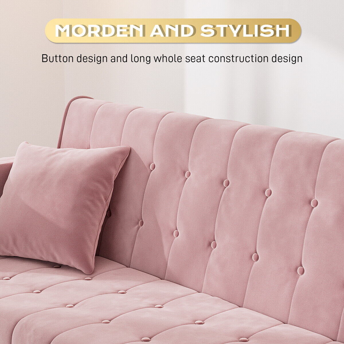 Velvet Convertible Sofa Bed: Comfy Recliner Daybed