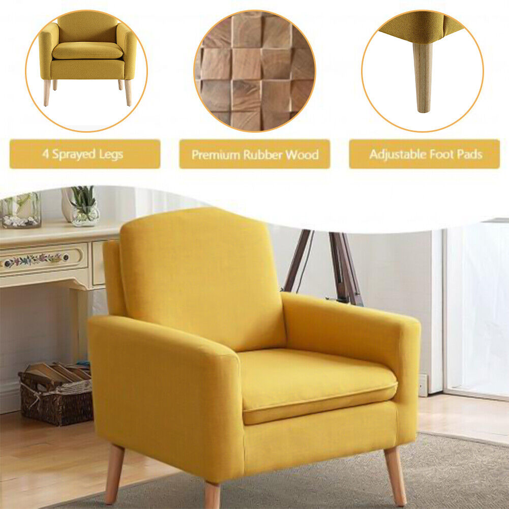 Fabric Upholstered Accent Armchair for Living Room