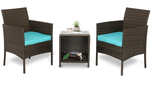 Outdoor Patio Wicker Bistro Furniture Set