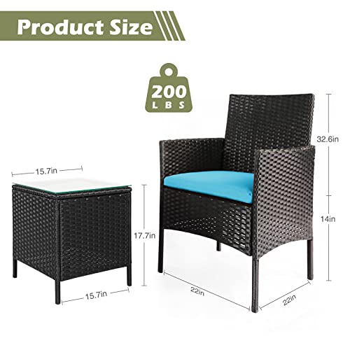 Outdoor Patio Furniture Set: Table, Chairs, Cushioned Sectional