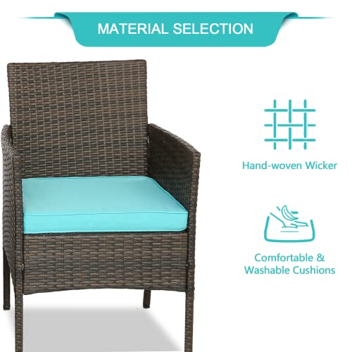 Outdoor Patio Wicker Bistro Furniture Set