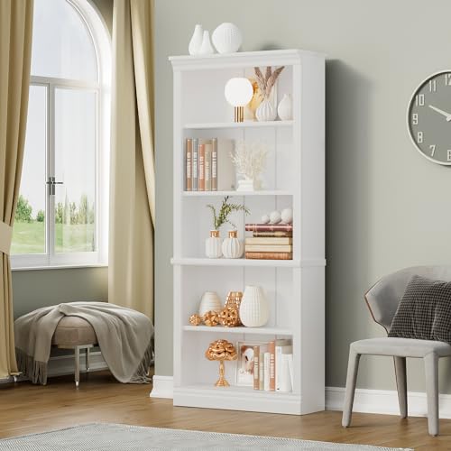 VICTONE Wooden 5-Shelf Bookcase for Home Furniture