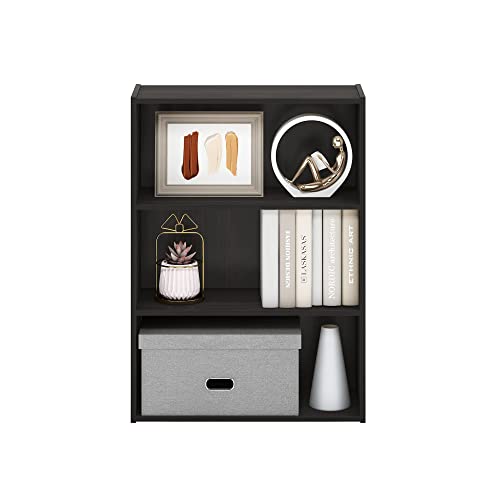Modern Espresso 3-Tier Open Shelf Bookcase by Furinno