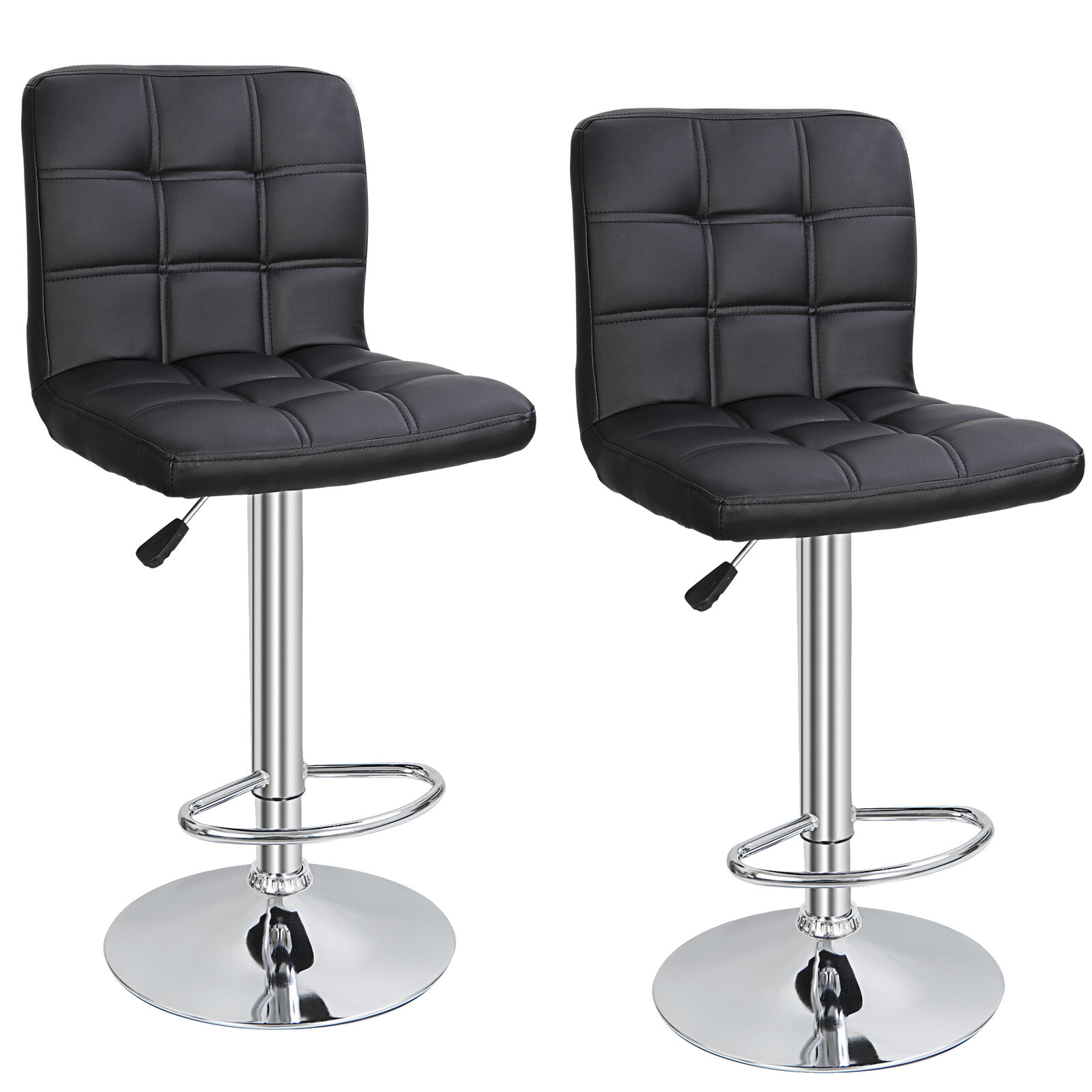 Adjustable Modern Swivel Bar Stools, Set of 4