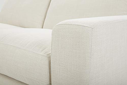 Stone & Beam Westview Love Seats, 76'' Cream